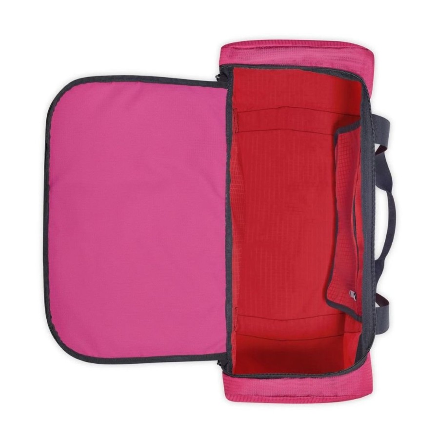 Luggage Delsey Luggage | Delsey Nomade 65Cm Foldable Duffle Bag Red/Pink