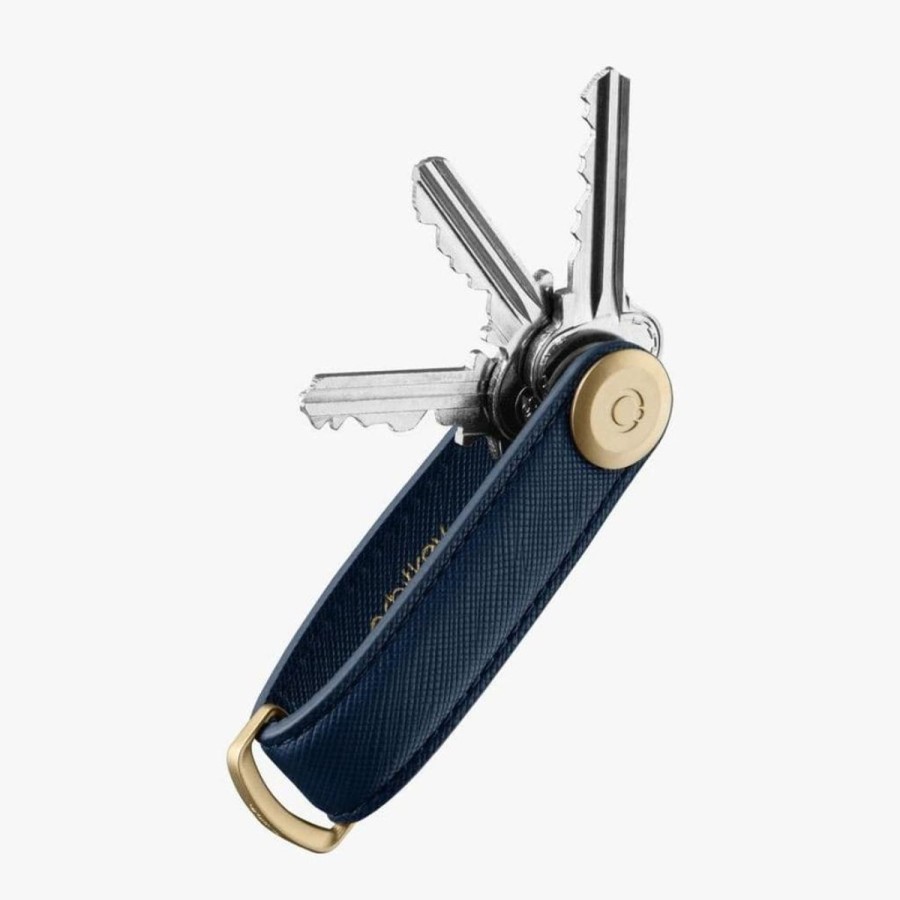 Accessories OrbitWholesale | Orbitkey Saffiano Leather 2.0 Key Organiser Oxford Navy