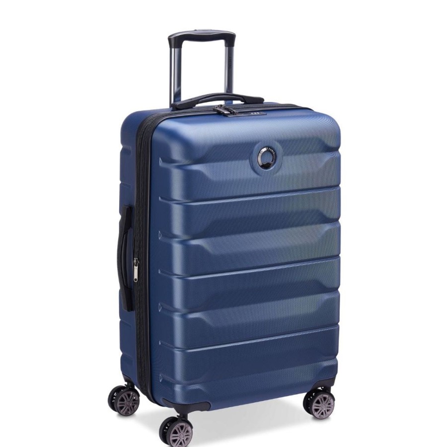 Luggage Delsey Luggage | Delsey Air Amour 68Cm Expandable Medium Luggage - Night Blue