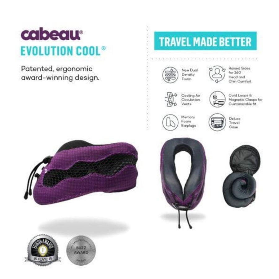 Accessories Cabeau Travel Pillow | Cabeau Evolution Cool 2.0 Memory Foam Neck Travel Pillow - Red