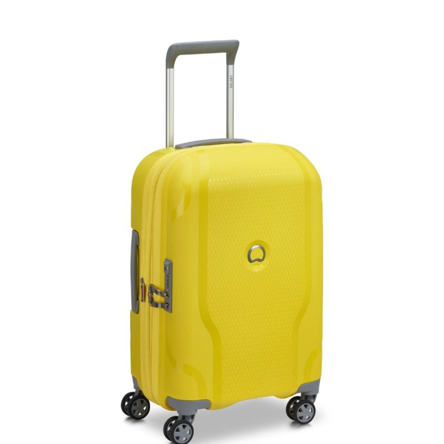 Luggage Delsey Luggage | Delsey Clavel 55Cm Carry On Luggage - Yellow