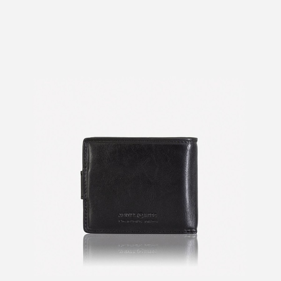 Wallets Jekyll & Hide | Jekyll & Hide Oxford Billfold Wallet With Coin And Id Window, Black