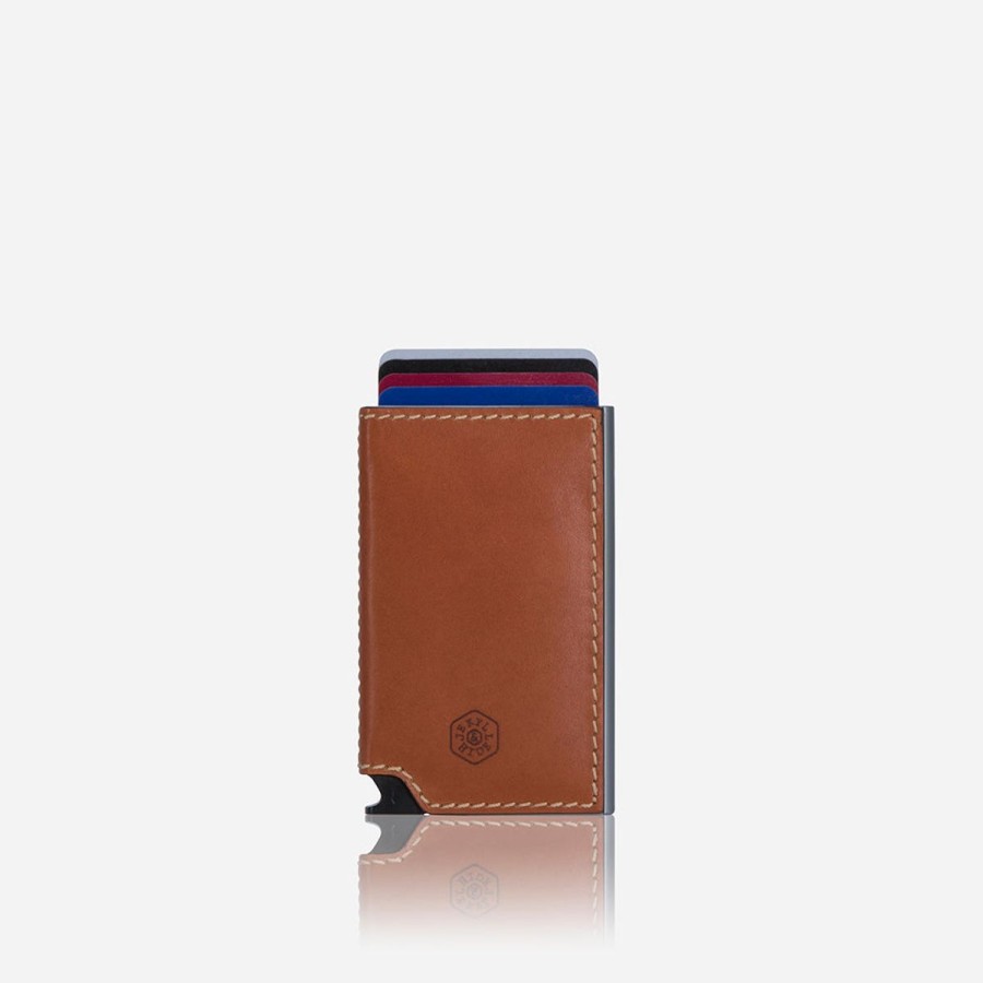 Wallets Jekyll & Hide | Jekyll & Hide Roma Aluminium Card Slide Wallet, Tan