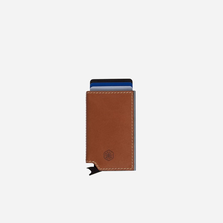 Wallets Jekyll & Hide | Jekyll & Hide Roma Aluminium Card Slide Wallet, Tan