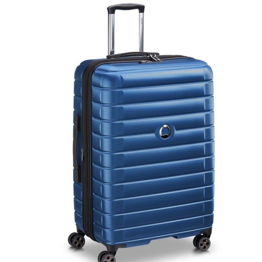 Luggage Delsey Luggage | Delsey Shadow 75Cm Expandable Large Luggage - Blue