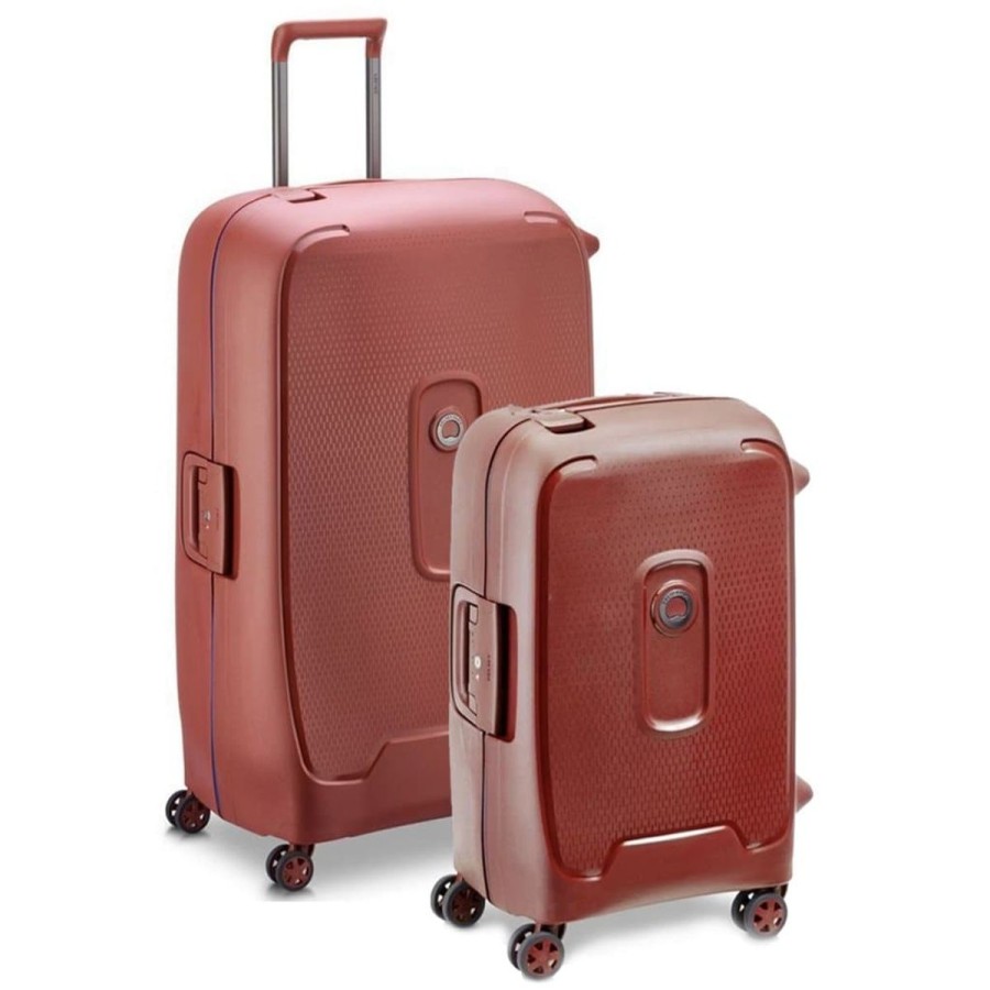 Luggage Delsey Luggage | Delsey Moncey 2 Pc Hardsided Luggage Duo - Terracotta