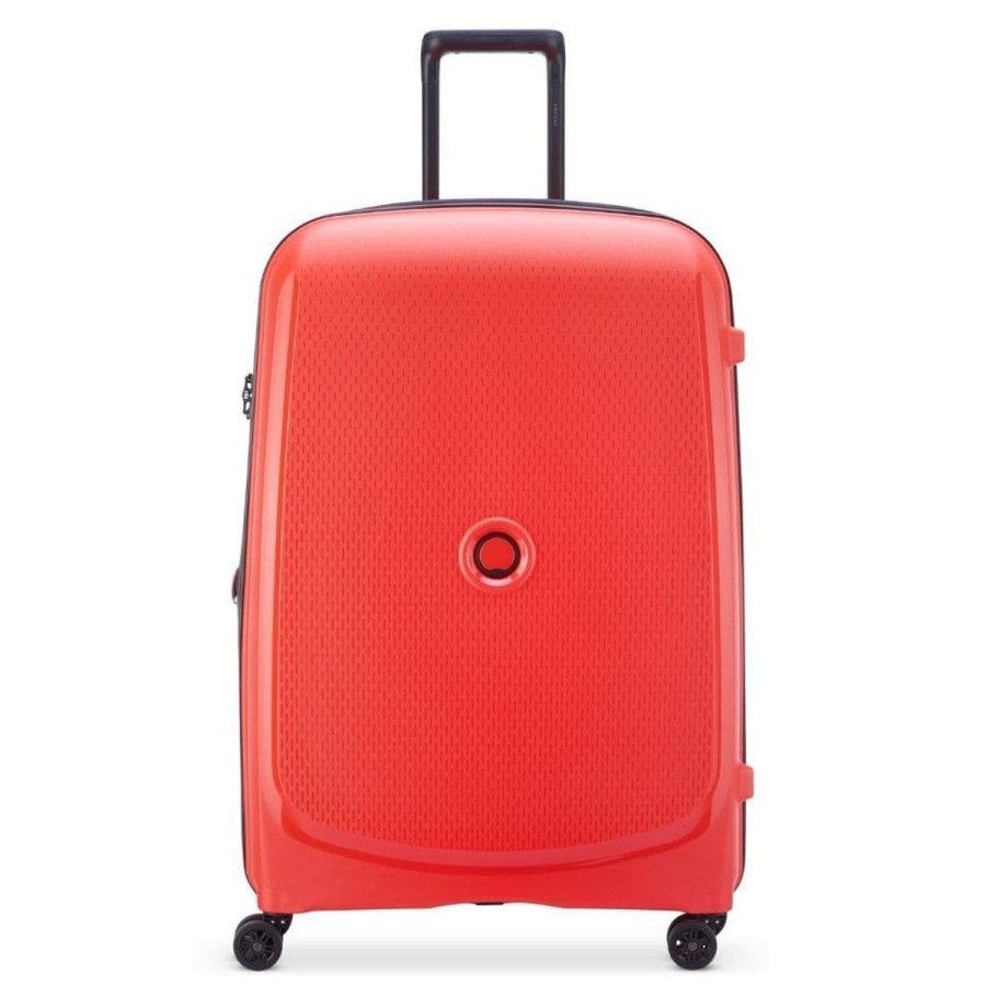 Luggage Delsey Luggage | Delsey Belmont Plus 76Cm Large Luggage Faded Red