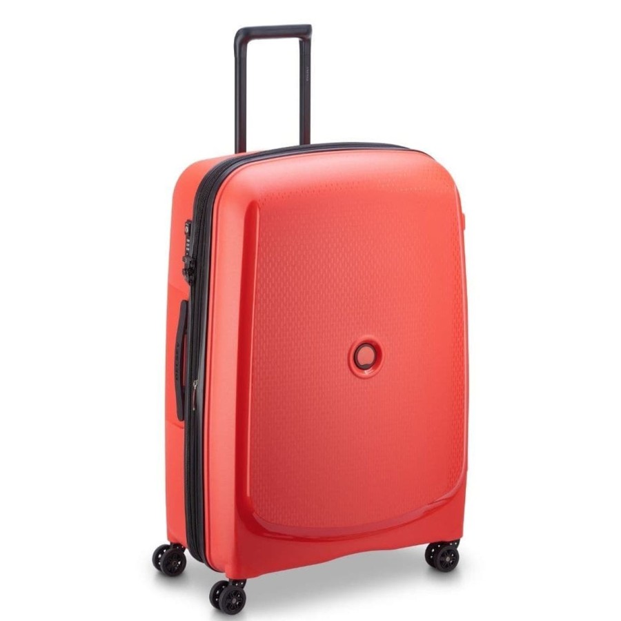 Luggage Delsey Luggage | Delsey Belmont Plus 76Cm Large Luggage Faded Red