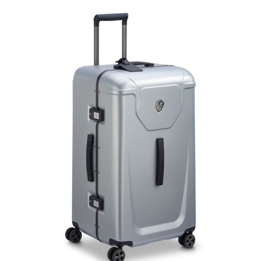 Luggage Peugeot Voyages | Peugeot Voyages 73Cm Zipperless Trunk Luggage - Silver