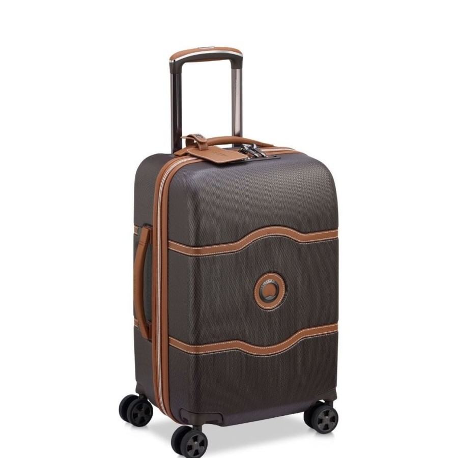 Luggage Delsey Luggage | Delsey Chatelet Air 2.0 Set - 3 Piece Hardsided Luggage - Chocolate