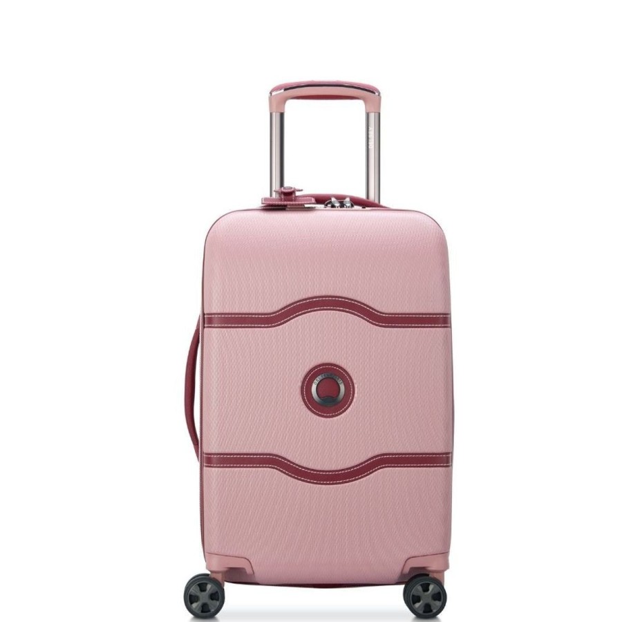 Luggage Delsey Luggage | Delsey Chatelet Air 2.0 55Cm Carry On Luggage - Pink