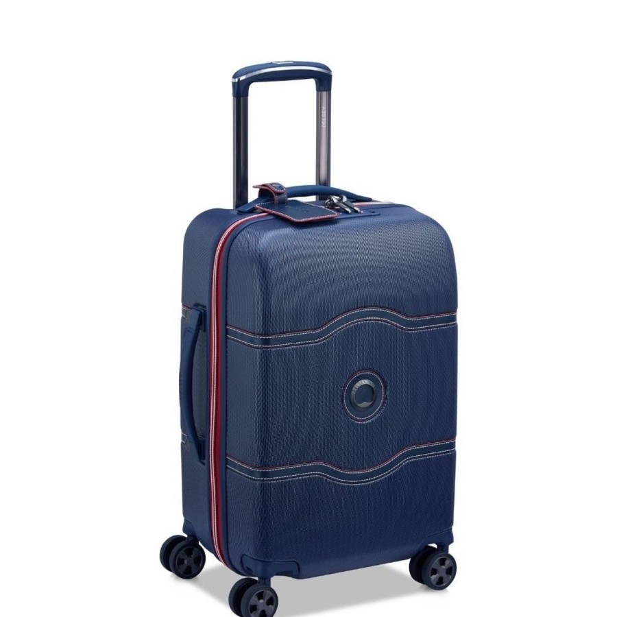 Luggage Delsey Luggage | Delsey Chatelet Air 2.0 55Cm Carry On Luggage - Blue