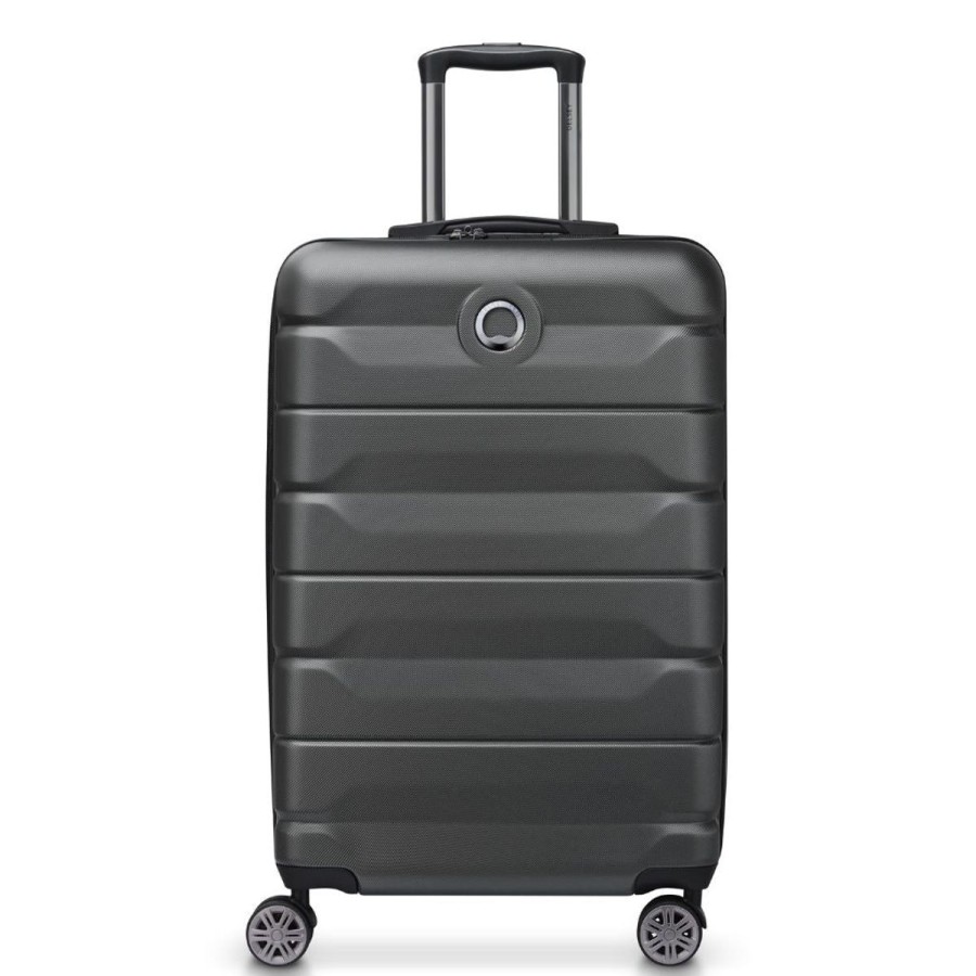 Luggage Delsey Luggage | Delsey Air Armour 68Cm Expandable Medium Luggage - Black