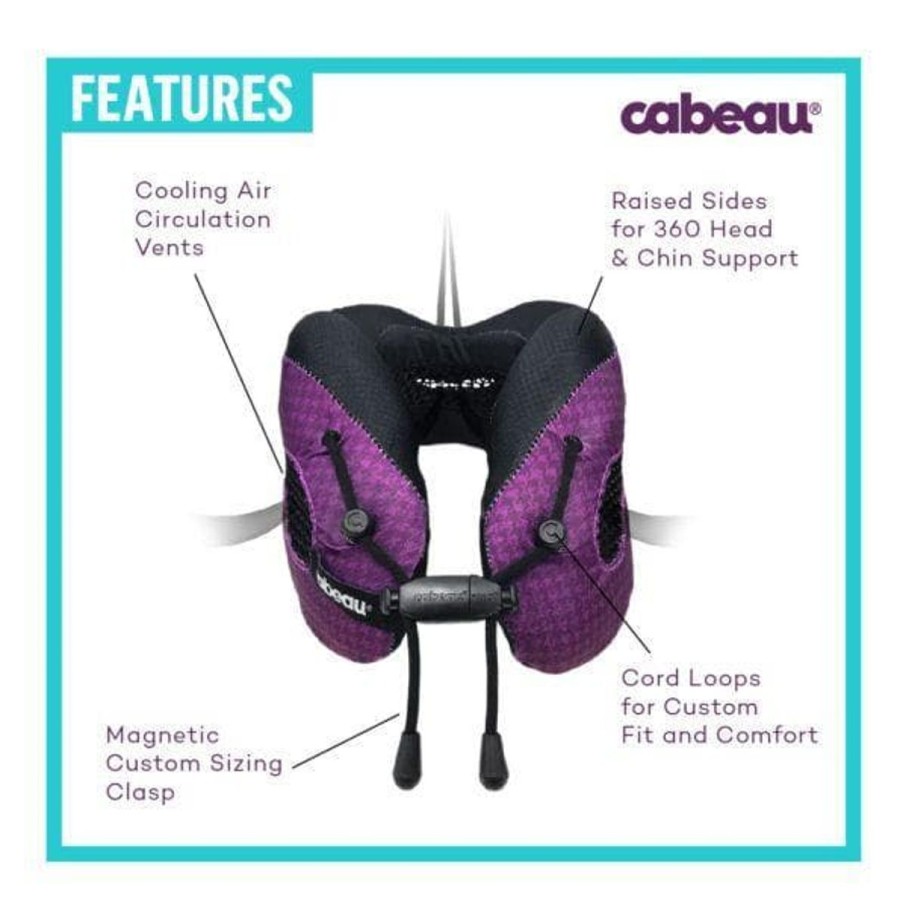 Accessories Cabeau Travel Pillow | Cabeau Evolution Cool 2.0 Memory Foam Neck Travel Pillow - Purple