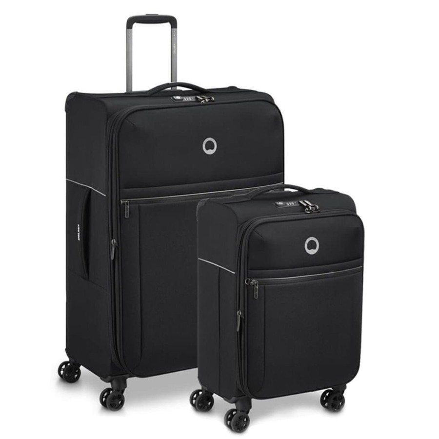 Luggage Delsey Luggage | Delsey Brochant 2.0 Softsided Luggage Duo - Black