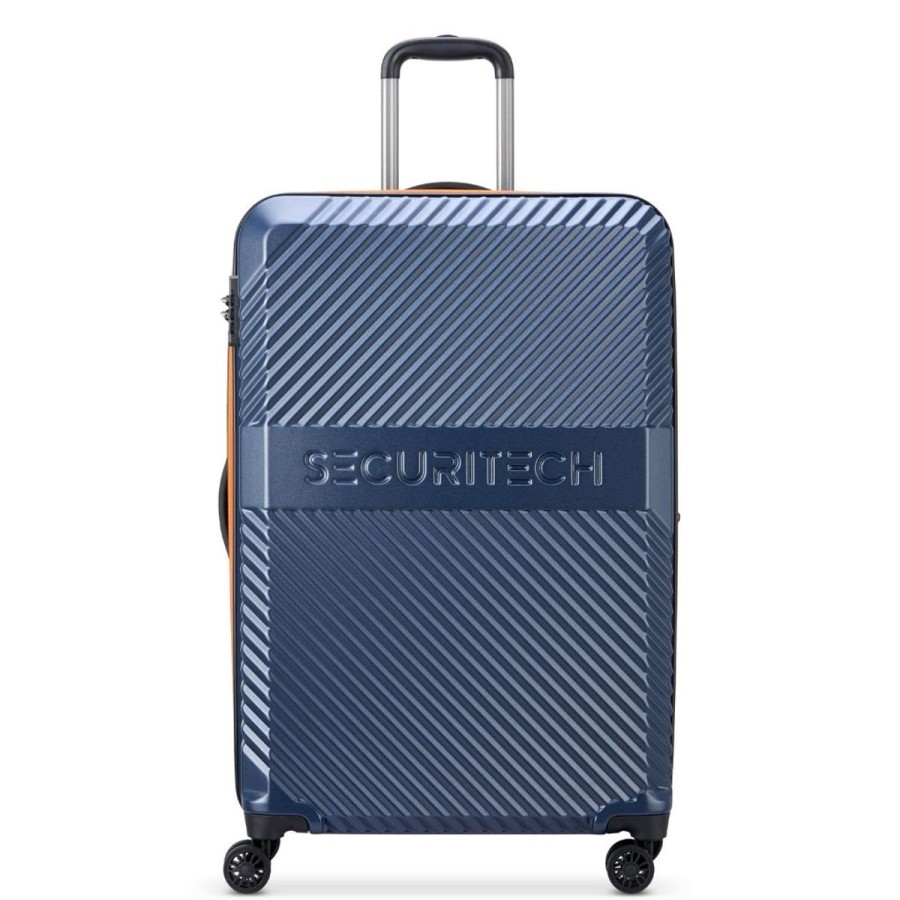 Luggage Securitech Luggage | Securitech Patrol 75.5Cm Large Exp Hardsided Luggage - Blue