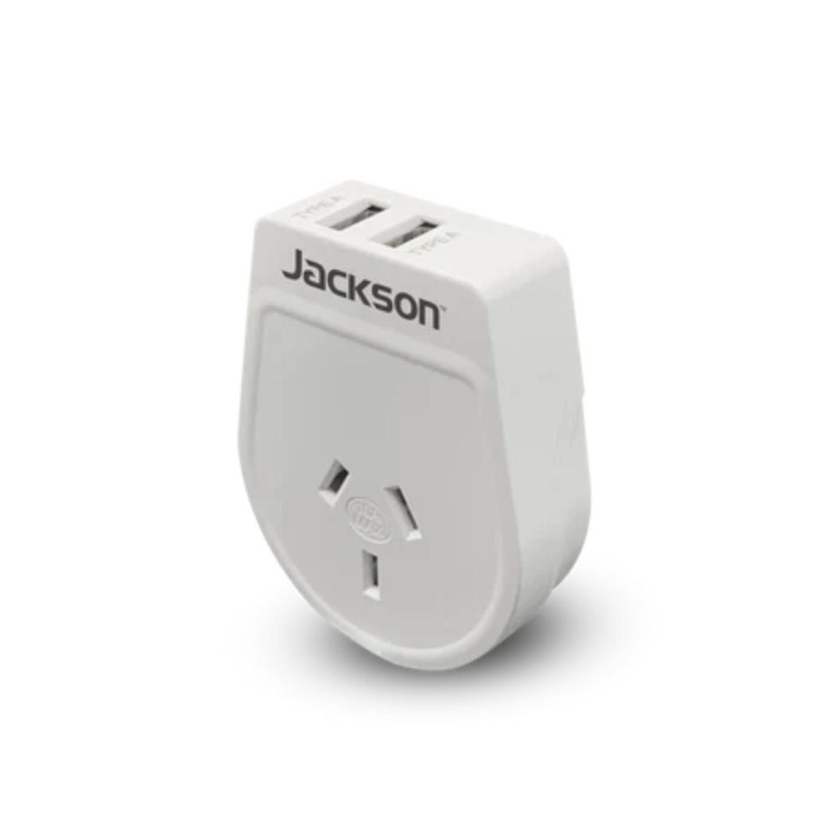 Accessories Jackson Travel Adaptors | Jackson Outbound Slim Usb-A & C Travel Adaptor - Aus To Usa