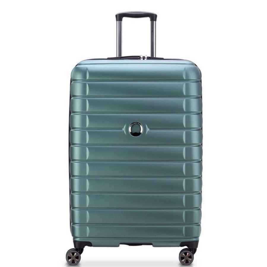 Luggage Delsey Luggage | Delsey Shadow 75Cm Expandable Large Luggage - Green