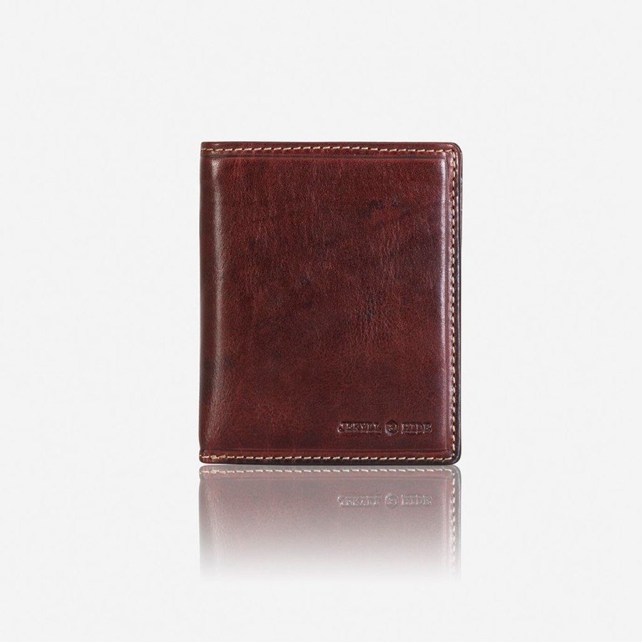 Wallets Jekyll & Hide | Jekyll & Hide Oxford Large Billfold Wallet With Id Window, Coffee