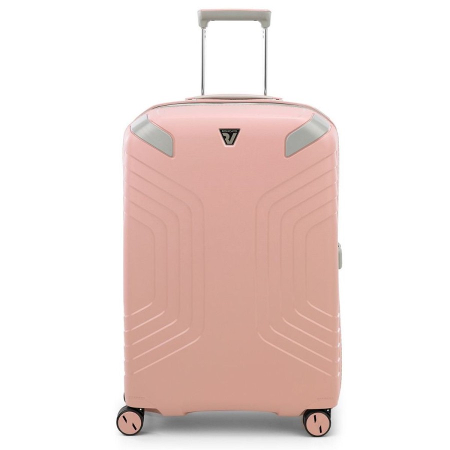 Luggage Roncato | Roncato Ypsilon Large 78Cm Hardsided Exp Spinner Suitcase Pale Pink