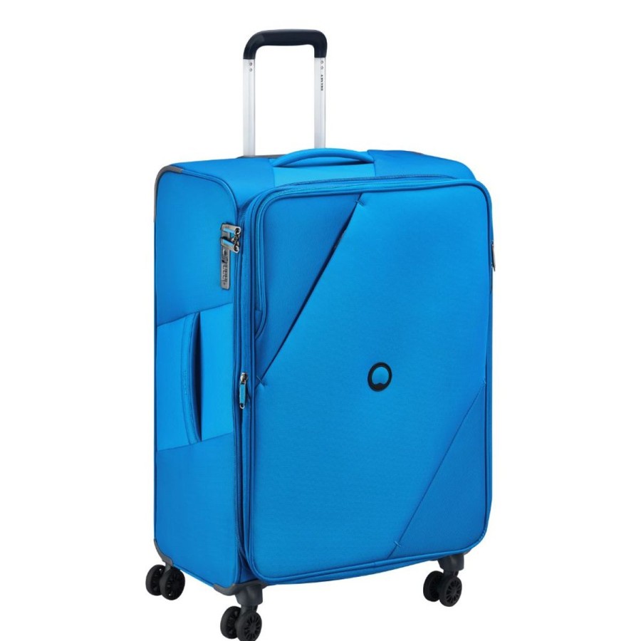 Luggage Delsey Luggage | Delsey Maringa 68Cm Medium Exp Softsided Luggage - Blue