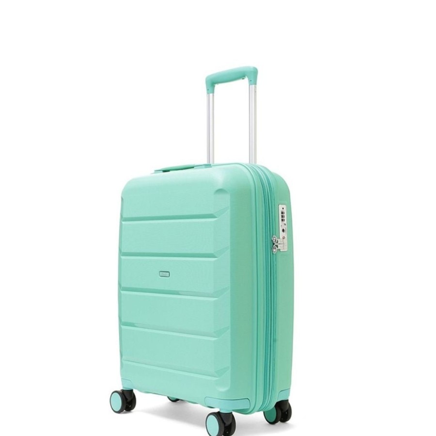 Luggage Rock Luggage | Rock Tulum 3 Piece Set Expander Hardsided Luggage - Turquoise