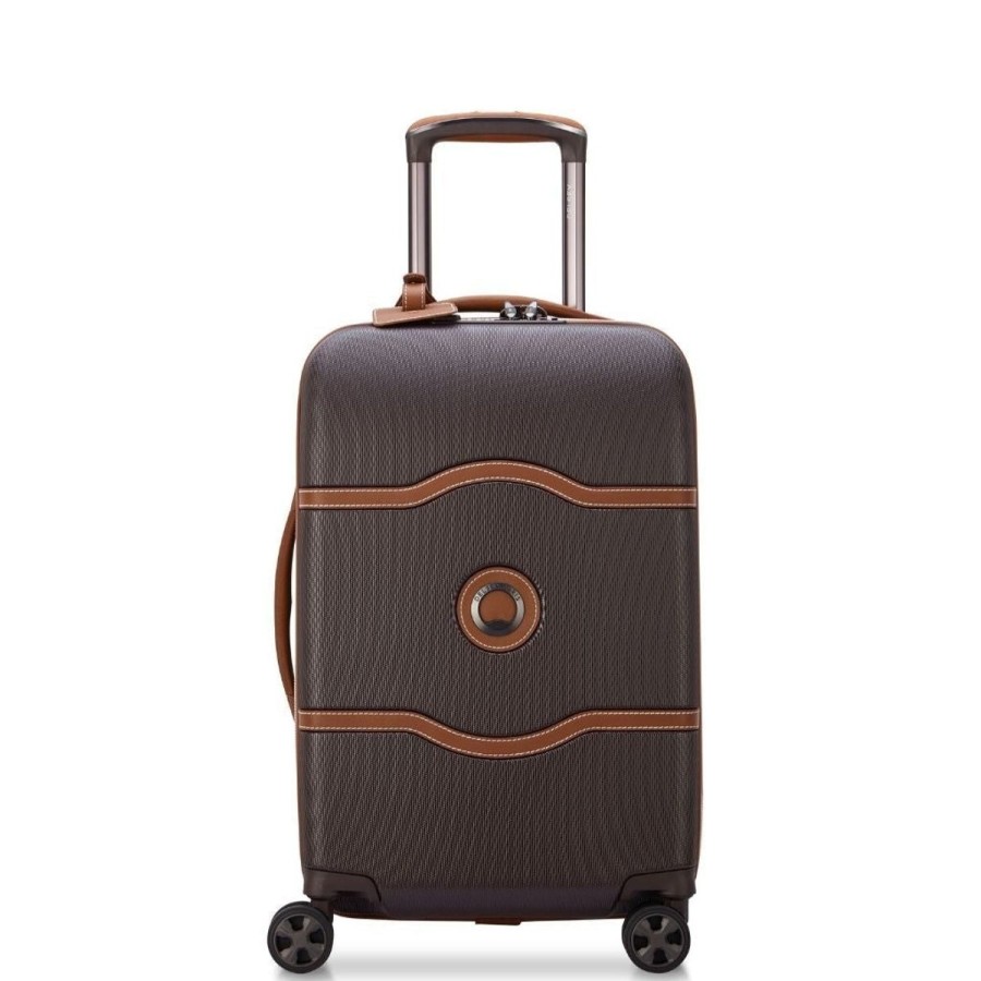 Luggage Delsey Luggage | Delsey Chatelet Air 2.0 55Cm Carry On Luggage - Chocolate