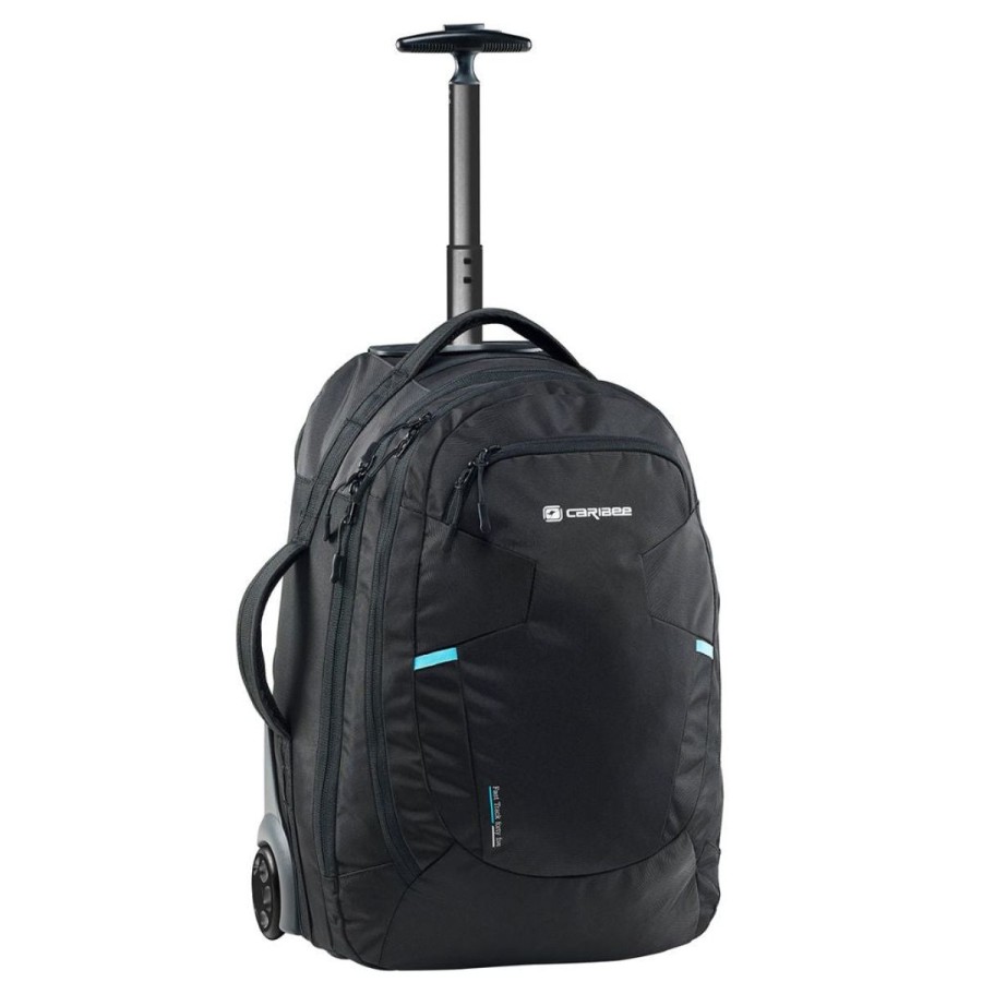 Backpacks & Bags Caribee | Caribee Stratos Hybrid 42L Wheel Aboard Backpack - Black