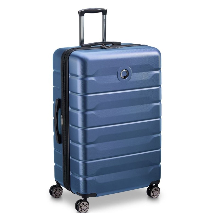 Luggage Delsey Luggage | Delsey Air Amour 78Cm Expandable Large Luggage - Night Blue