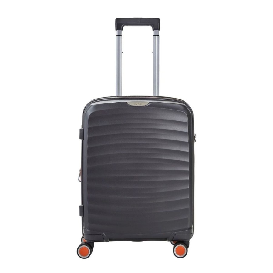 Luggage Rock Luggage | Rock Sunwave 3 Piece Set Expander Hardsided Luggage - Charcoal