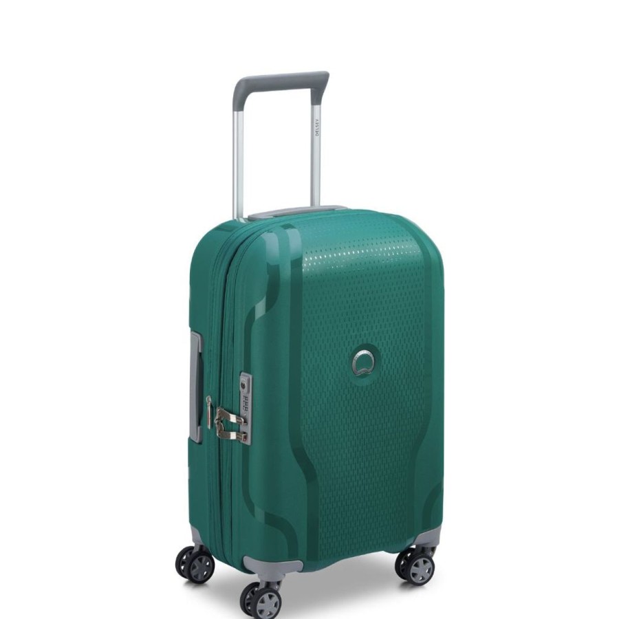 Luggage Delsey Luggage | Delsey Clavel 55Cm Carry On Luggage - Evergreen