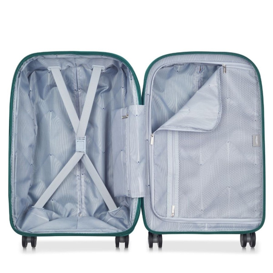 Luggage Delsey Luggage | Delsey Clavel 55Cm Carry On Luggage - Evergreen