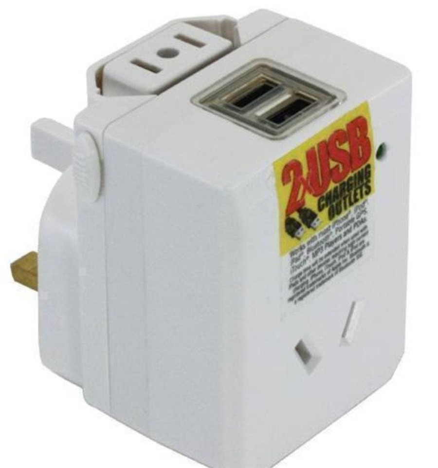 Accessories Jackson Travel Adaptors | Jackson Universal Travel Adaptor With 2 X Usb - Au To 150 Countries