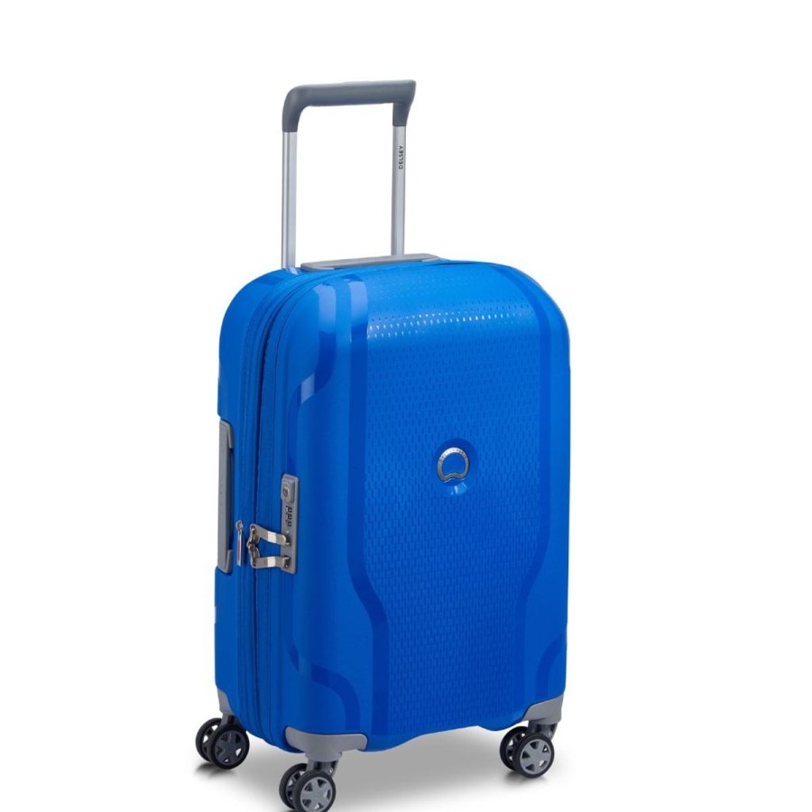 Luggage Delsey Luggage | Delsey Clavel 55Cm Carry On Luggage - Klein Blue