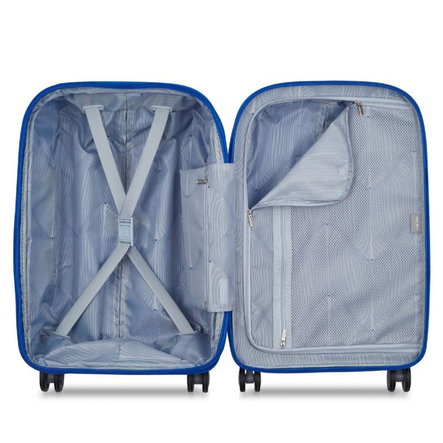 Luggage Delsey Luggage | Delsey Clavel 55Cm Carry On Luggage - Klein Blue