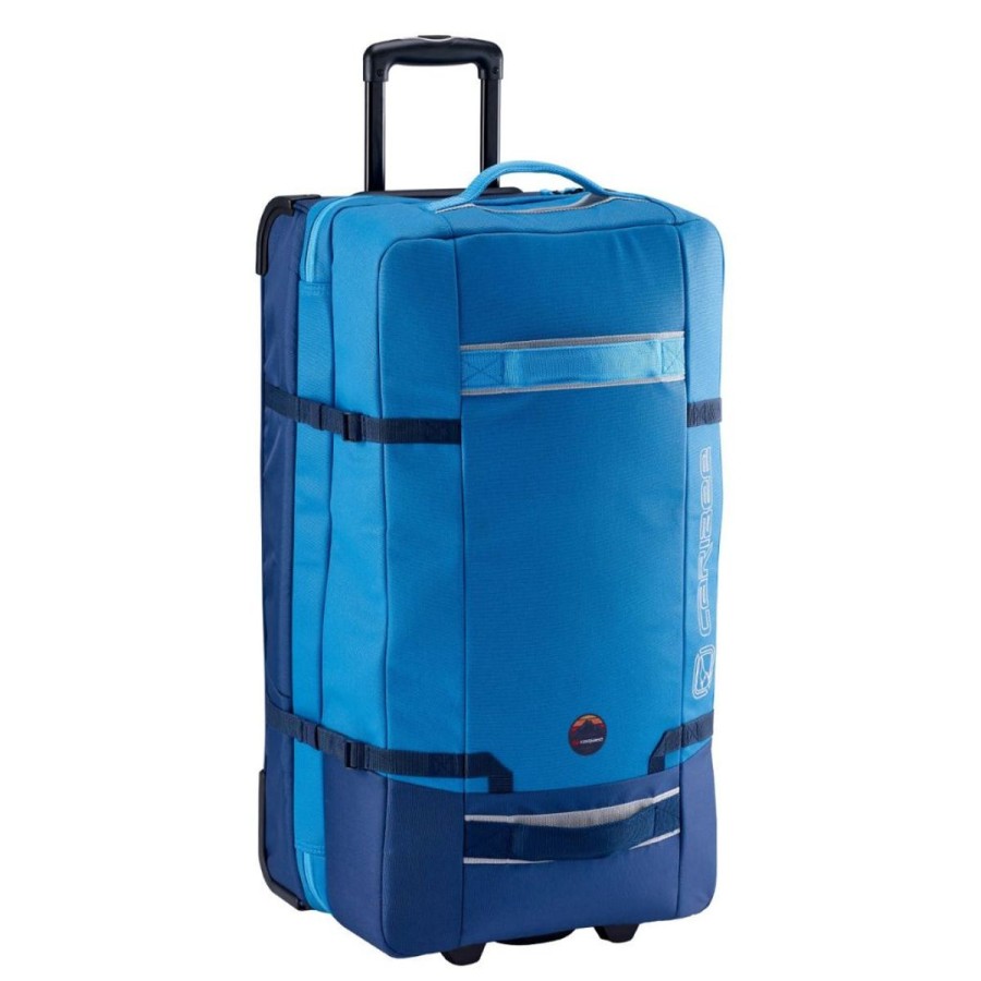 Luggage Caribee | Caribee Split Roller Wheeled Duffle Bag 100L - Sea Blue/Navy