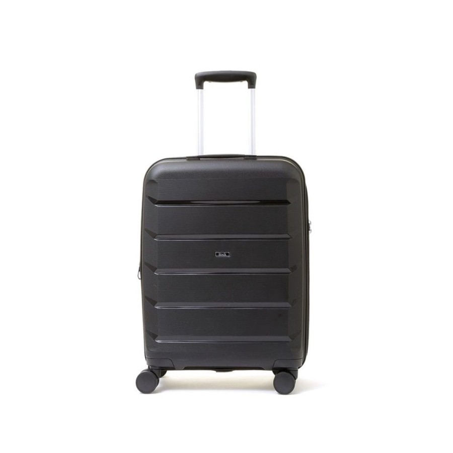 Luggage Rock Luggage | Rock Tulum 3 Piece Set Expander Hardsided Luggage - Black