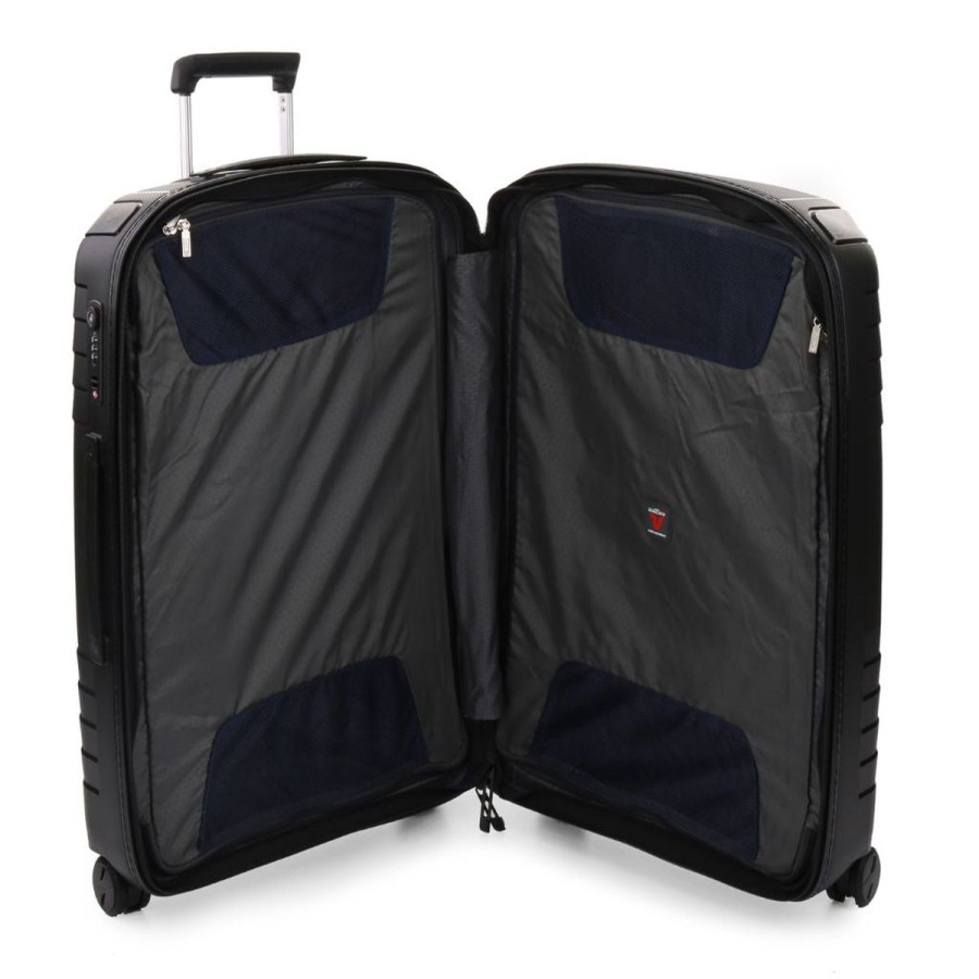 Luggage Roncato | Roncato Ypsilon Large 78Cm Hardsided Exp Spinner Suitcase Black