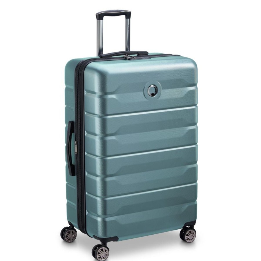 Luggage Delsey Luggage | Delsey Air Amour 78Cm Expandable Large Luggage - Green