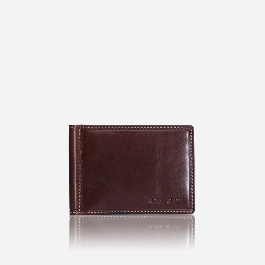 Wallets Jekyll & Hide | Jekyll & Hide Oxford Leather Money Clip Wallet, Coffee