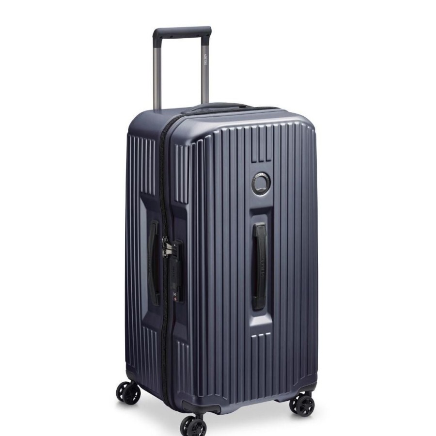 Luggage Delsey Luggage | Delsey Securitime Zip 73Cm Truck Suitcase - Anthracite