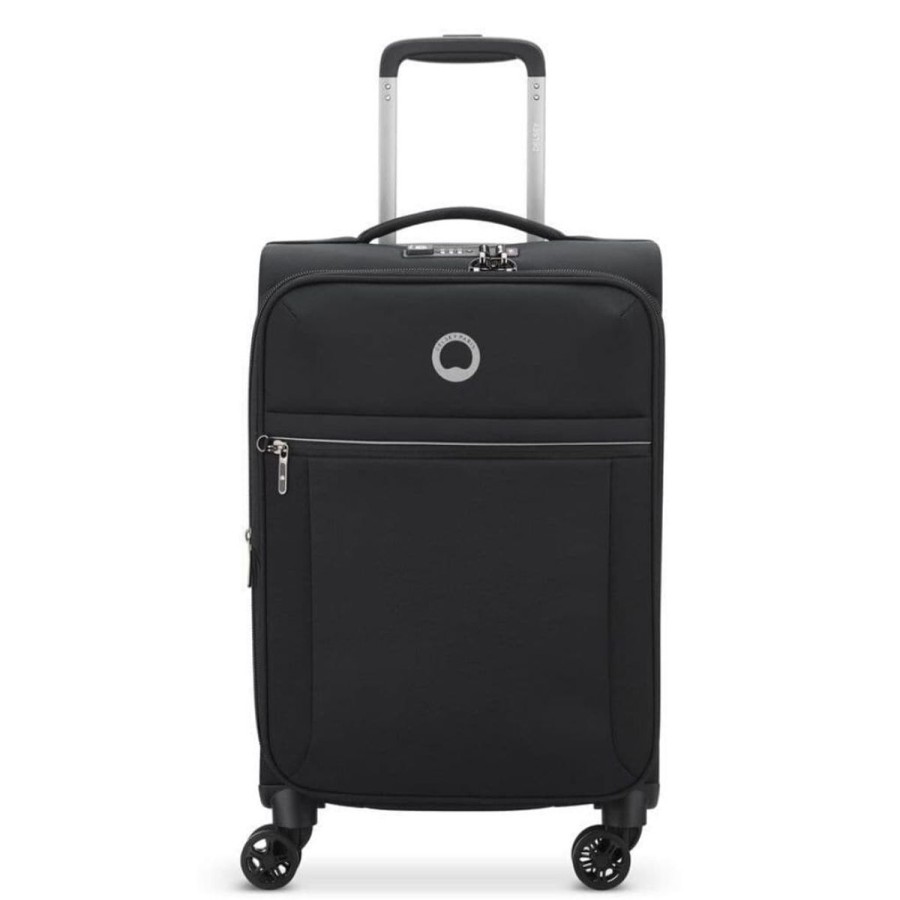 Luggage Delsey Luggage | Delsey Brochant 2.0 55Cm Carry On Softsided Luggage - Black