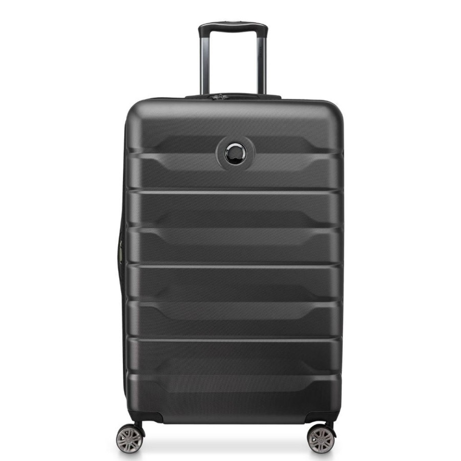 Luggage Delsey Luggage | Delsey Air Armour 78Cm Expandable Large Luggage - Black