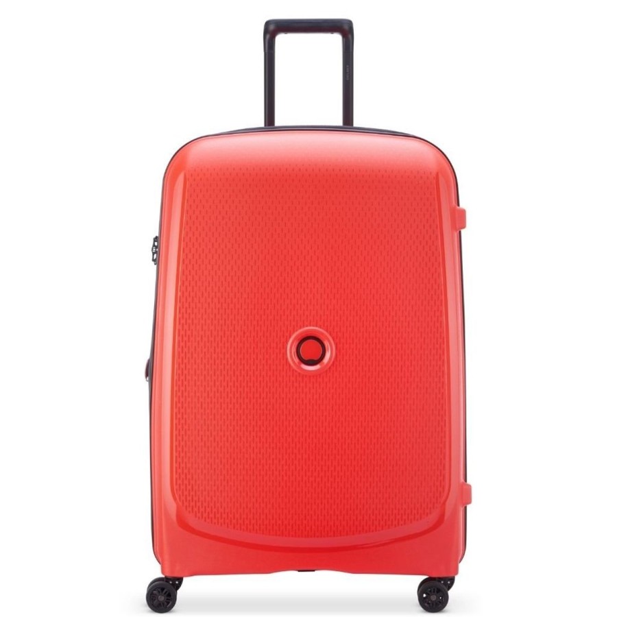 Luggage Delsey Luggage | Delsey Belmont Plus 71Cm Medium Luggage Faded Red