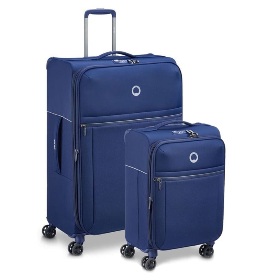 Luggage Delsey Luggage | Delsey Brochant 2.0 Softsided Luggage Duo - Blue