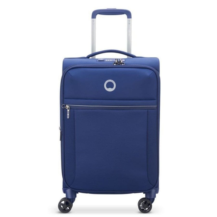 Luggage Delsey Luggage | Delsey Brochant 2.0 55Cm Carry On Softsided Luggage - Blue