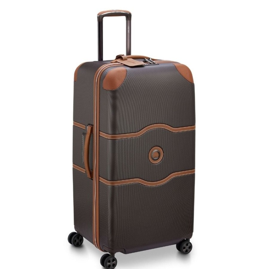 Luggage Delsey Luggage | Delsey Chatelet Air 2.0 80Cm Large Trunk - Chocolate